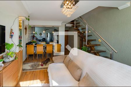 Sala de apartamento à venda com 2 quartos, 62m² em Conjunto California, Belo Horizonte
