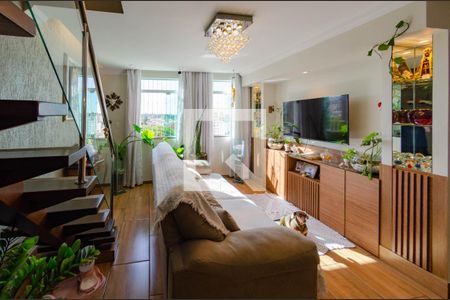 Sala de apartamento à venda com 2 quartos, 62m² em Conjunto California, Belo Horizonte