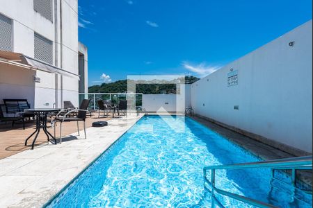 Piscina de apartamento para alugar com 1 quarto, 50m² em José Menino, Santos