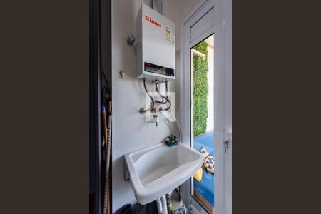 Área de serviço de apartamento para alugar com 1 quarto, 50m² em José Menino, Santos