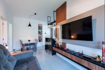 Sala de apartamento para alugar com 1 quarto, 50m² em José Menino, Santos