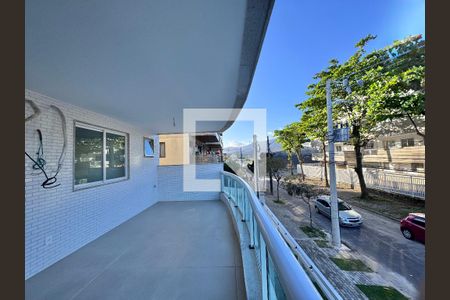 Varanda Sala de apartamento à venda com 3 quartos, 102m² em Recreio dos Bandeirantes, Rio de Janeiro