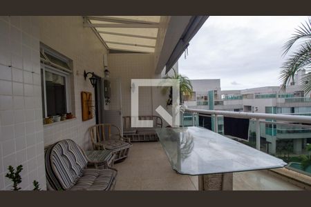 Varanda da Sala de apartamento à venda com 4 quartos, 175m² em Recreio dos Bandeirantes, Rio de Janeiro
