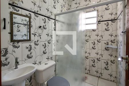 Banheiro da Suíte de casa para alugar com 3 quartos, 65m² em Sítio do Campo, Praia Grande