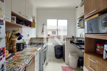 Cozinha de casa de condomínio para alugar com 2 quartos, 54m² em Nova Mirim, Praia Grande