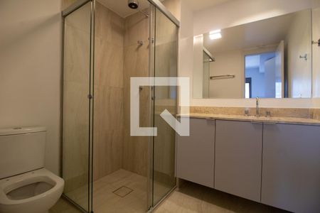 Banheiro da Suíte de apartamento para alugar com 1 quarto, 32m² em Campo Belo, São Paulo