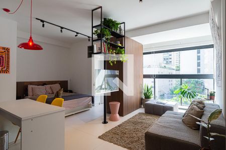 Sala de kitnet/studio para alugar com 1 quarto, 35m² em Bela Vista, São Paulo