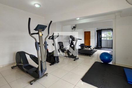 Área comum - Academia de apartamento para alugar com 2 quartos, 64m² em Maracanã, Praia Grande