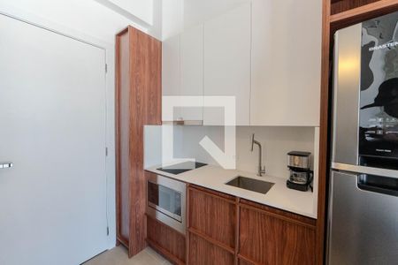 Cozinha de kitnet/studio à venda com 1 quarto, 20m² em Bela Vista, São Paulo