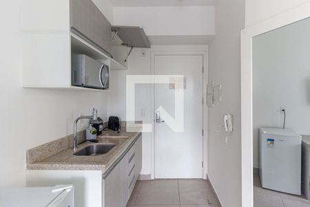 Cozinha de kitnet/studio para alugar com 1 quarto, 30m² em Centro Histórico de São Paulo, São Paulo