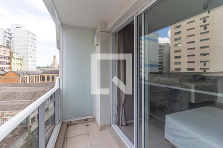 Varanda de kitnet/studio para alugar com 1 quarto, 30m² em Centro Histórico de São Paulo, São Paulo