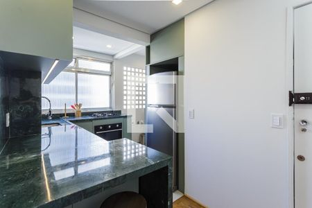 Cozinha de apartamento para alugar com 2 quartos, 70m² em Itaim Bibi, São Paulo