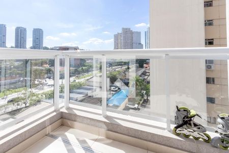 Varanda de apartamento à venda com 2 quartos, 61m² em Chácara Santo Antônio (Zona Sul), São Paulo