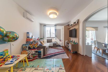 Sala de TV de apartamento à venda com 4 quartos, 214m² em Brooklin, São Paulo