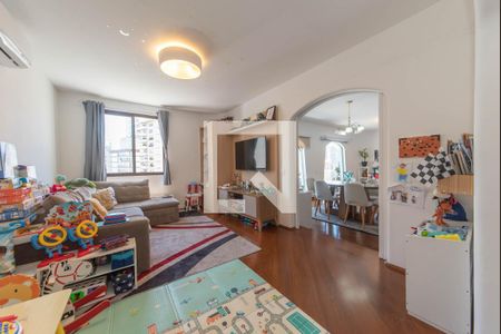 Sala de TV de apartamento à venda com 4 quartos, 214m² em Brooklin, São Paulo
