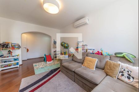 Sala de TV de apartamento à venda com 4 quartos, 214m² em Brooklin, São Paulo