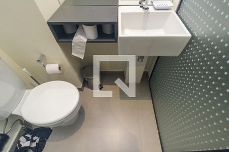 Banheiro de kitnet/studio para alugar com 1 quarto, 10m² em Campos Elíseos, São Paulo