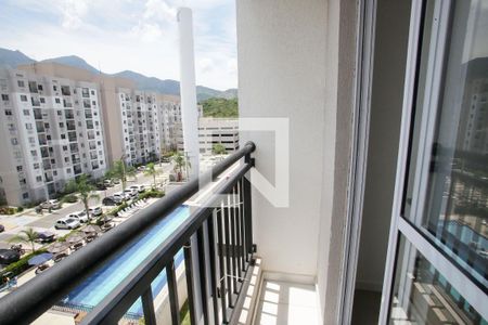 Varanda da Sala de apartamento para alugar com 2 quartos, 48m² em Anil, Rio de Janeiro