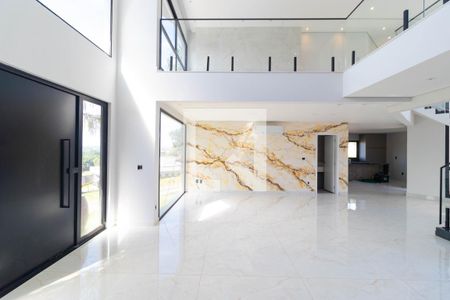 Sala de casa de condomínio à venda com 4 quartos, 450m² em Swiss Park, Campinas