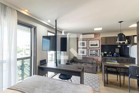 Sala/Quarto de apartamento para alugar com 1 quarto, 35m² em Centro, Curitiba