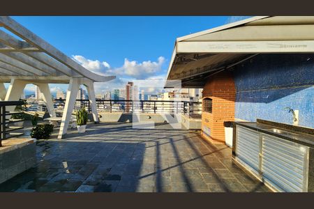 Área comum - Churrasqueira de apartamento para alugar com 1 quarto, 36m² em Boqueirão, Santos
