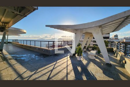 Área comum - Churrasqueira de apartamento para alugar com 1 quarto, 36m² em Boqueirão, Santos