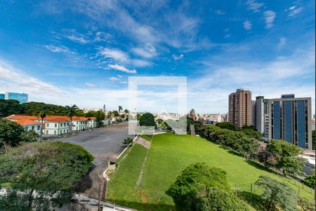 Sala vista de apartamento para alugar com 1 quarto, 45m² em Barro Preto, Belo Horizonte
