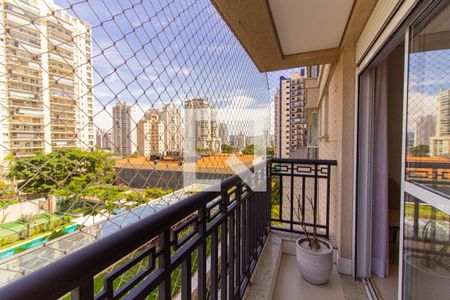 Varanda da Suíte 1 de apartamento à venda com 3 quartos, 175m² em Vila Romana, São Paulo
