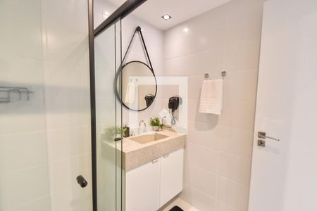 Banheiro de kitnet/studio para alugar com 1 quarto, 19m² em Alto do Ipiranga, São Paulo