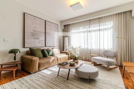 Sala de apartamento para alugar com 3 quartos, 110m² em Santa Cecilia, São Paulo