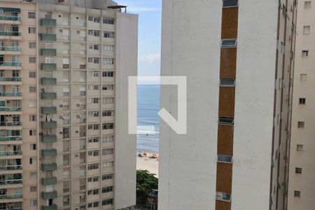 Vista de apartamento para alugar com 1 quarto, 43m² em Barra Funda, Guarujá