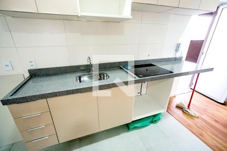 Cozinha de apartamento para alugar com 1 quarto, 30m² em Vila Carrão, São Paulo