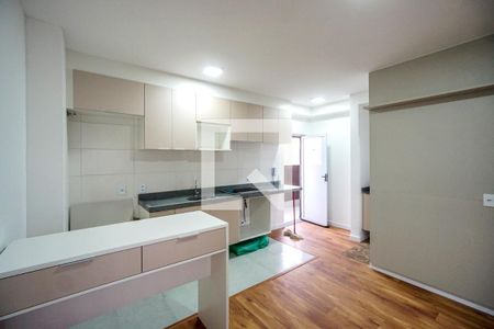 Sala e cozinha de apartamento para alugar com 1 quarto, 30m² em Vila Carrão, São Paulo