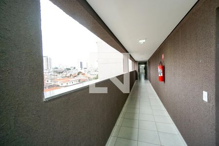 Corredor externo de apartamento para alugar com 1 quarto, 30m² em Vila Carrão, São Paulo