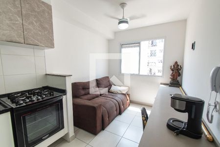 Sala/cozinha de apartamento para alugar com 1 quarto, 26m² em Cambuci, São Paulo