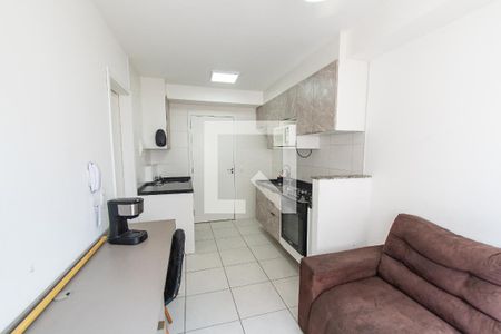 Sala/cozinha de apartamento para alugar com 1 quarto, 26m² em Cambuci, São Paulo