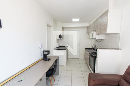 Sala/cozinha de apartamento para alugar com 1 quarto, 26m² em Cambuci, São Paulo