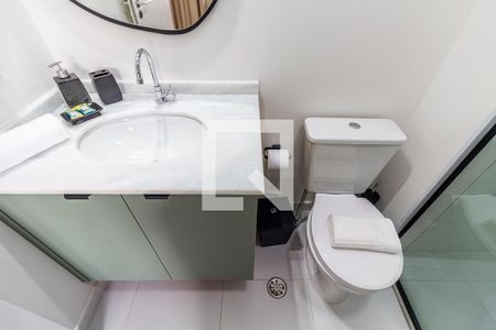 Banheiro de kitnet/studio à venda com 1 quarto, 25m² em Pinheiros, São Paulo