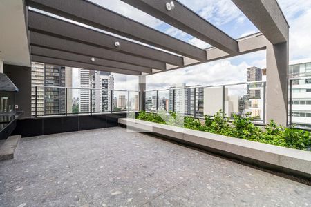Área comum - Churrasqueira de kitnet/studio para alugar com 1 quarto, 25m² em Pinheiros, São Paulo