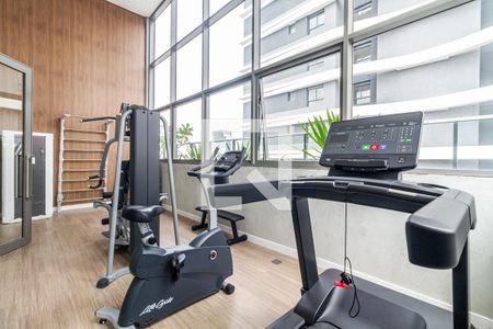 Área comum - Academia de kitnet/studio para alugar com 1 quarto, 25m² em Pinheiros, São Paulo