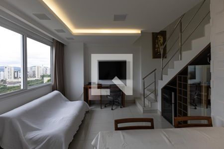 Sala de apartamento para alugar com 2 quartos, 75m² em Vila da Serra, Nova Lima