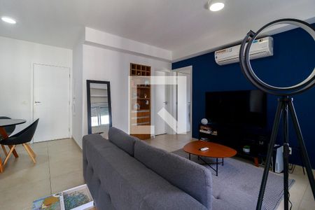 Sala de apartamento à venda com 1 quarto, 69m² em Brooklin, São Paulo
