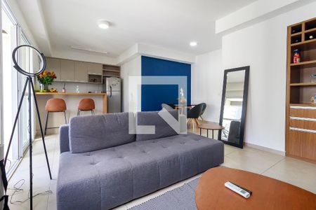 Sala de apartamento à venda com 1 quarto, 69m² em Brooklin, São Paulo