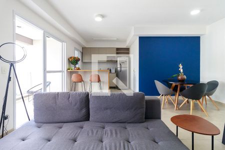 Sala de apartamento à venda com 1 quarto, 69m² em Brooklin, São Paulo