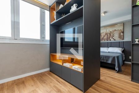 Sala de apartamento para alugar com 1 quarto, 38m² em Vila Sao Francisco (zona Sul), São Paulo