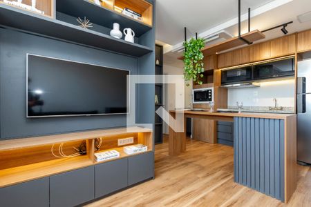 Sala de apartamento para alugar com 1 quarto, 38m² em Vila Sao Francisco (zona Sul), São Paulo