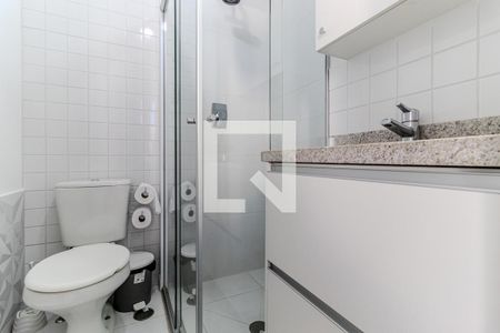 Banheiro de kitnet/studio para alugar com 1 quarto, 22m² em Centro Histórico de São Paulo, São Paulo