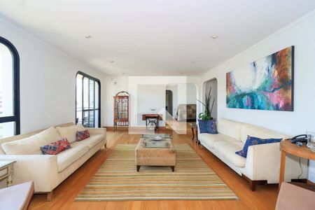 Sala de apartamento para alugar com 4 quartos, 350m² em Real Parque, São Paulo