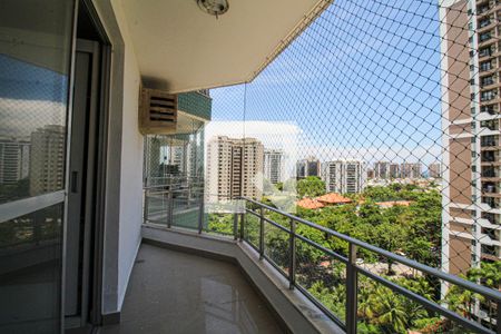 Varanda da Suíte de apartamento para alugar com 3 quartos, 85m² em Barra da Tijuca, Rio de Janeiro