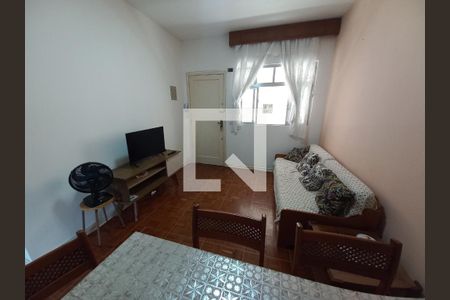 Sala de apartamento para alugar com 2 quartos, 54m² em Itararé, São Vicente